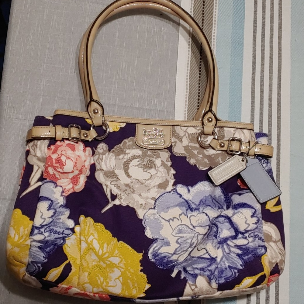 Coach Floral Carpet Bag